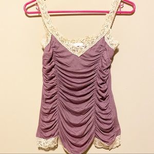 Charlotte Russe ruched camisole